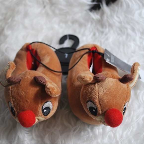 Rudolph the Red Nosed Reindeer slippers - Picture 3 of 4